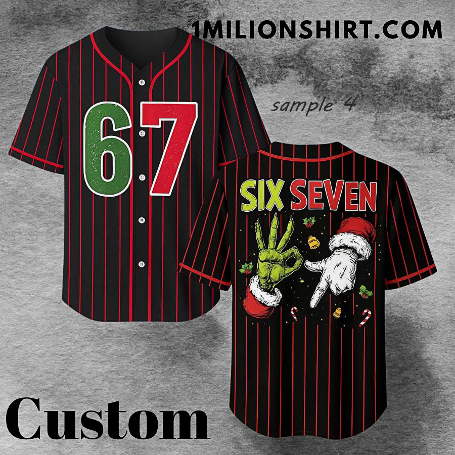 Merry Grinchmas Fan Apparel, Holiday Custom Jersey